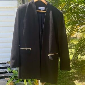 Calvin Klein Blazer with gold detailing on fake pocket